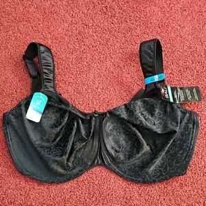 Minimizer Bali Black Floral Pattern Bra